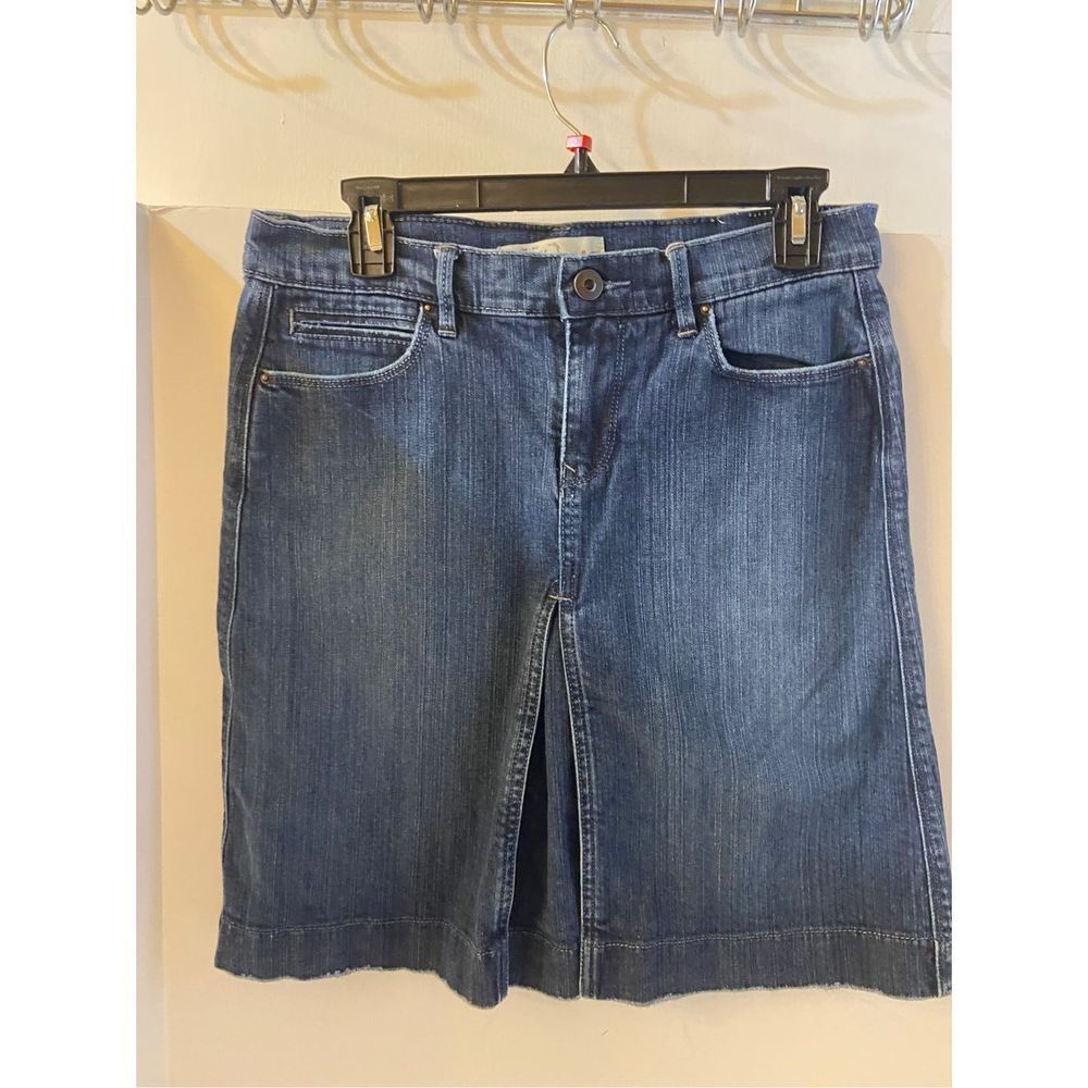 Old navy denim jean skirt size 6 rn#54023 midi‎